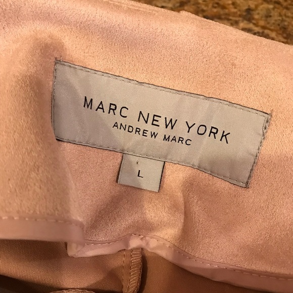 Marc New York Faux Suede Jacket Blush Taupe - Picture 13 of 14